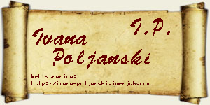 Ivana Poljanski vizit kartica